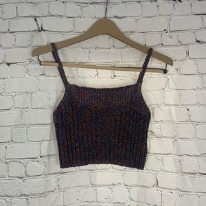 Forever 21 Metallic Crop Top